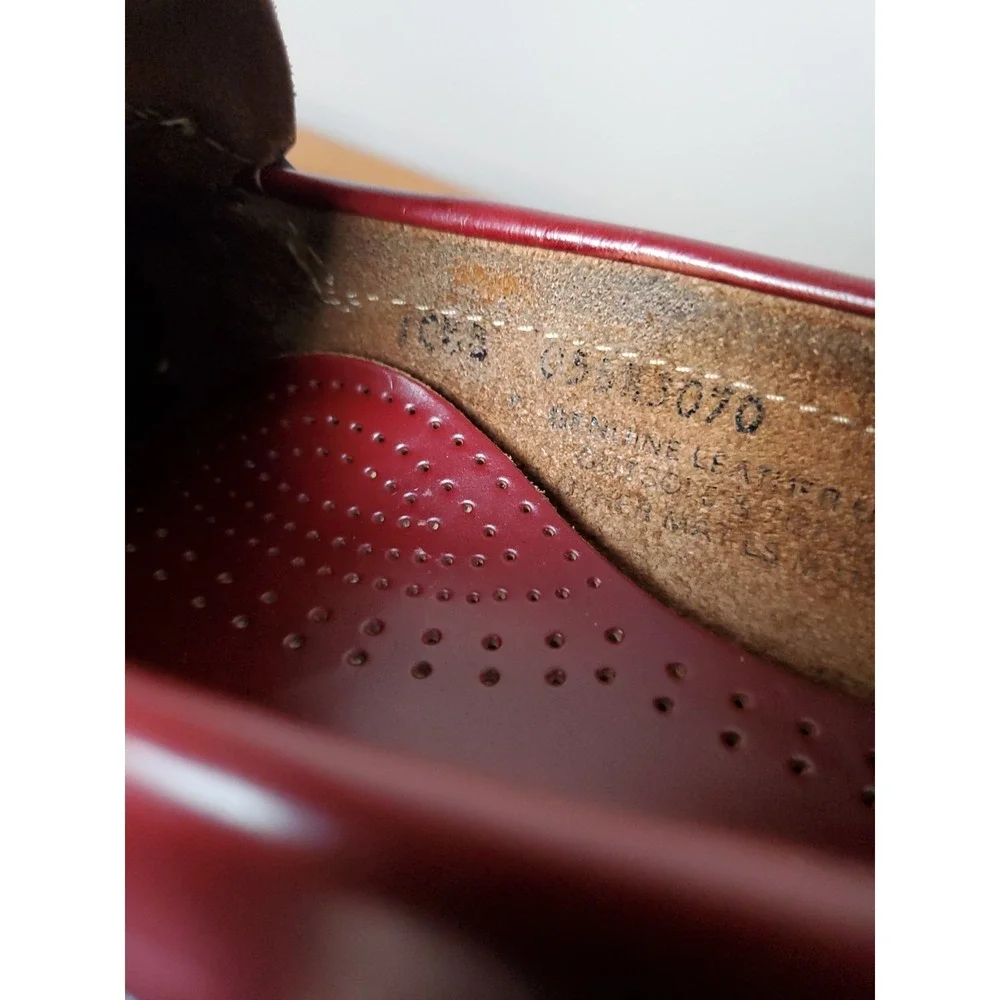 GH Bass Weejuns Penny Loafers Men's 10.5 Leather Slip On Dress Shoes Oxblood